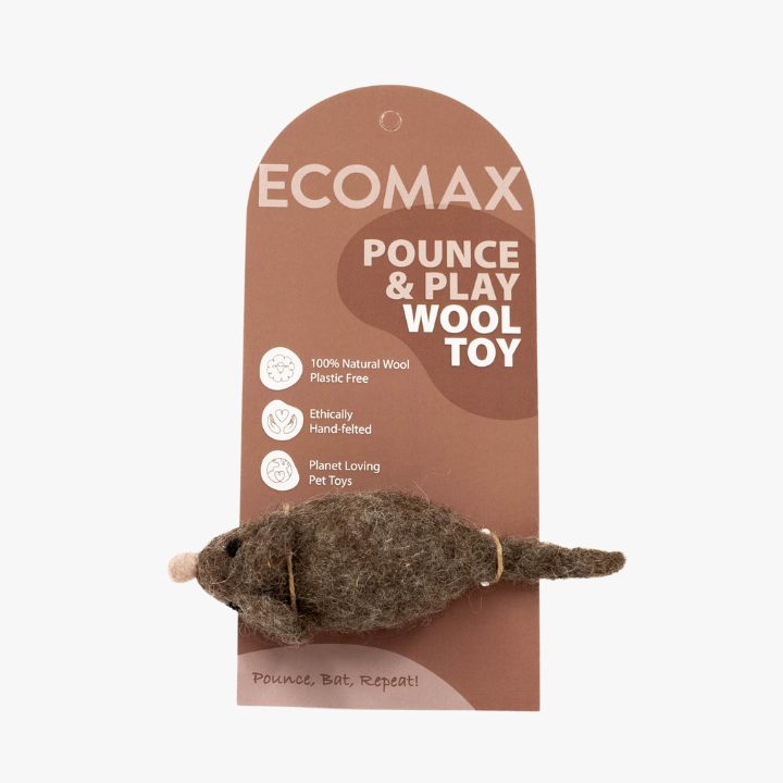 Pet-toy-felt-mouse-brown